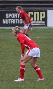  Philippa Tuttiett playing in Six Nations in her Emvale boots