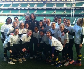 LSE Women's Rugby Team Train with England Rugby at Twickenham