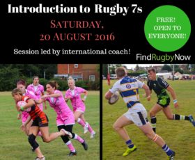 FRN hosting FREE Introduction to Rugby 7s Session on 20 August-Open to All!